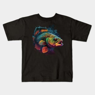 Peacock bass fishing Kids T-Shirt